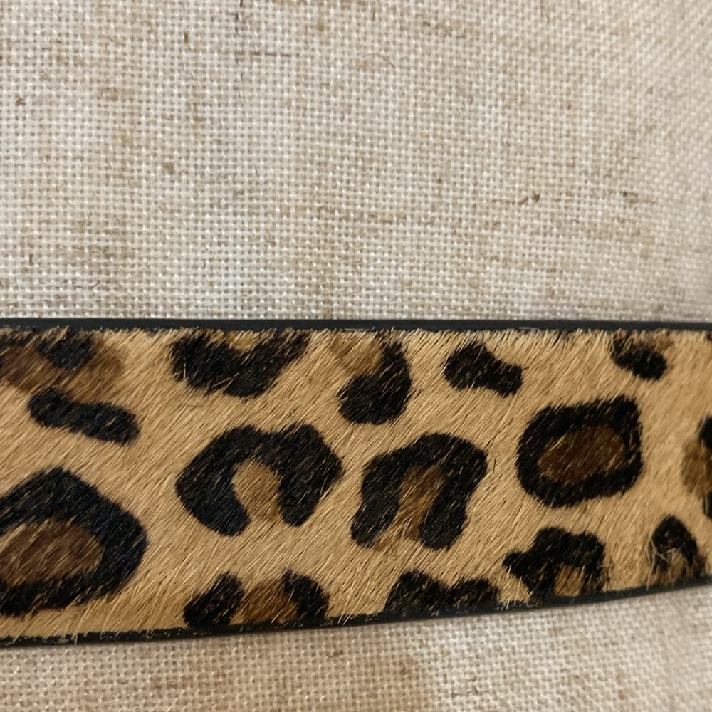 Leopard Print Belt with Gold Buckle - Picture 10 of 15